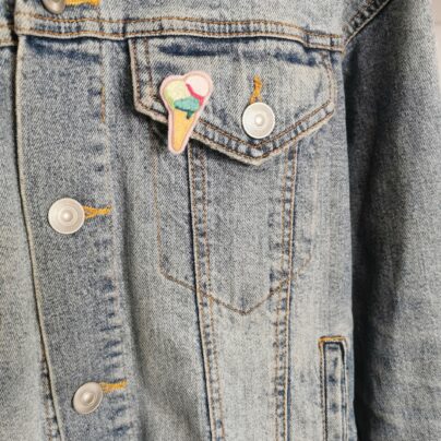 Broche brodée ~ Glace – Image 3