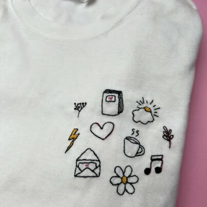 Motifs à broder Happiness therapy – Image 3