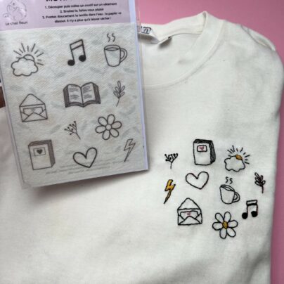 Motifs à broder Happiness therapy – Image 4
