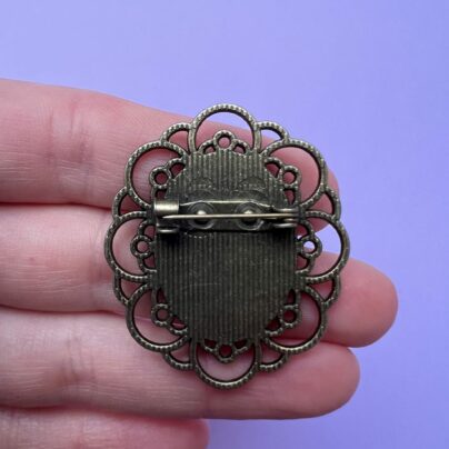 Broche brodée ~ Petit coeur – Image 2