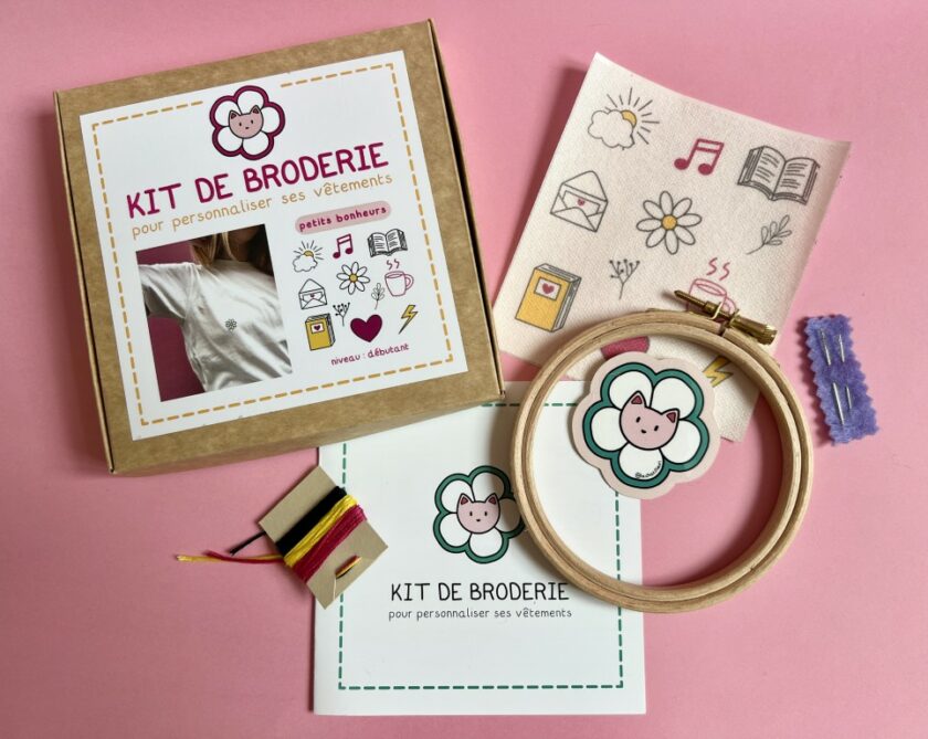 Kit de broderie Petits Bonheurs
