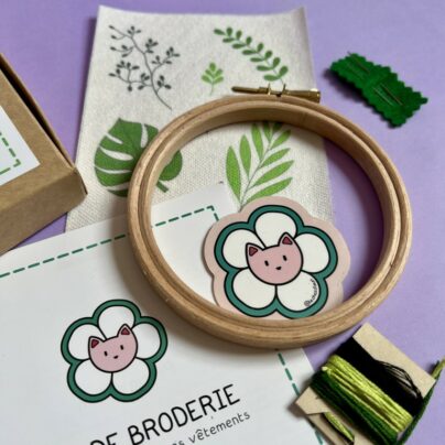 Kit de broderie végétaux - matériel