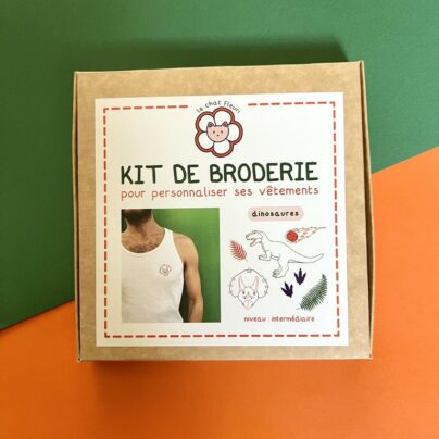 Kit broderie dinosaures