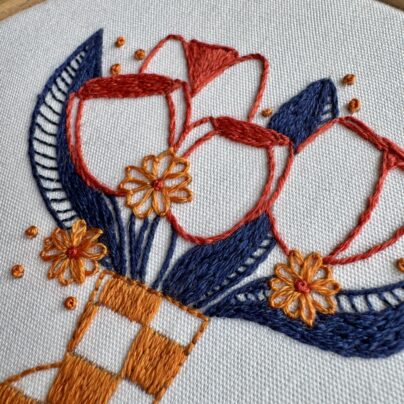 Kit tambour - Bouquet de tulipes (7)