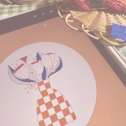 Prévente kit vase de tulipes