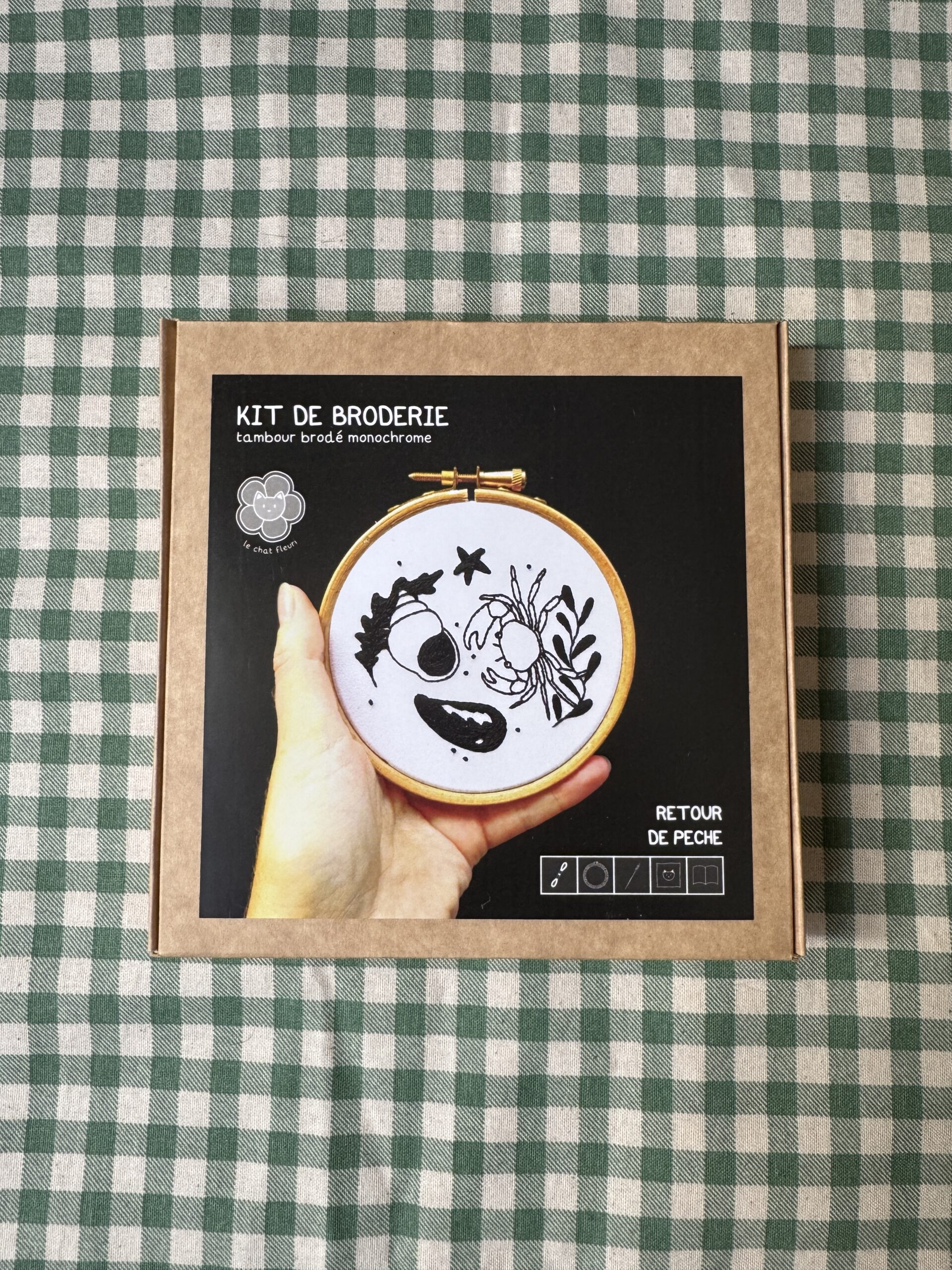 Kit de broderie débutant – Retour de pêche – Image 2