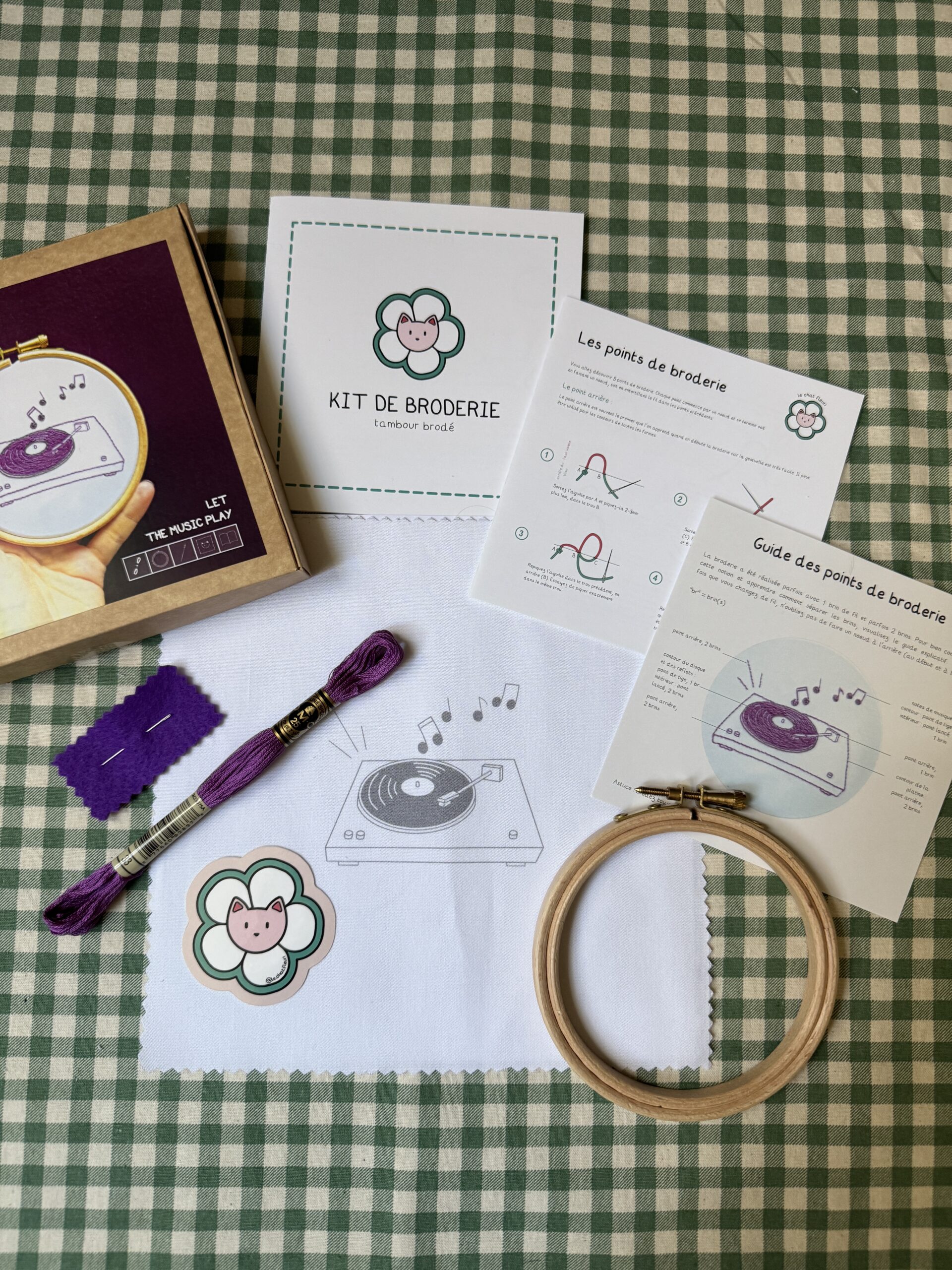 Kit de broderie débutant – Let the music play – Image 4