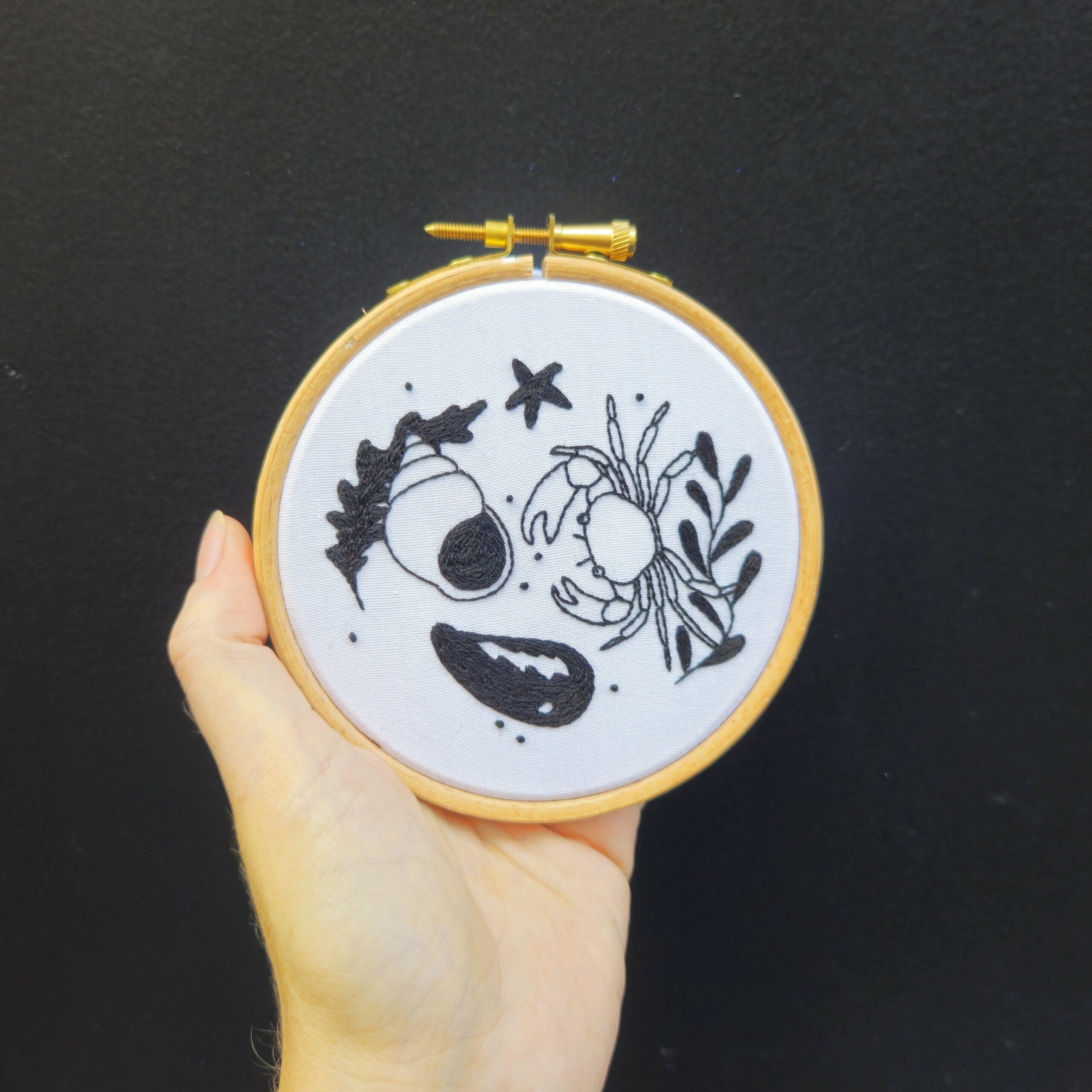 Kit de broderie débutant – Retour de pêche