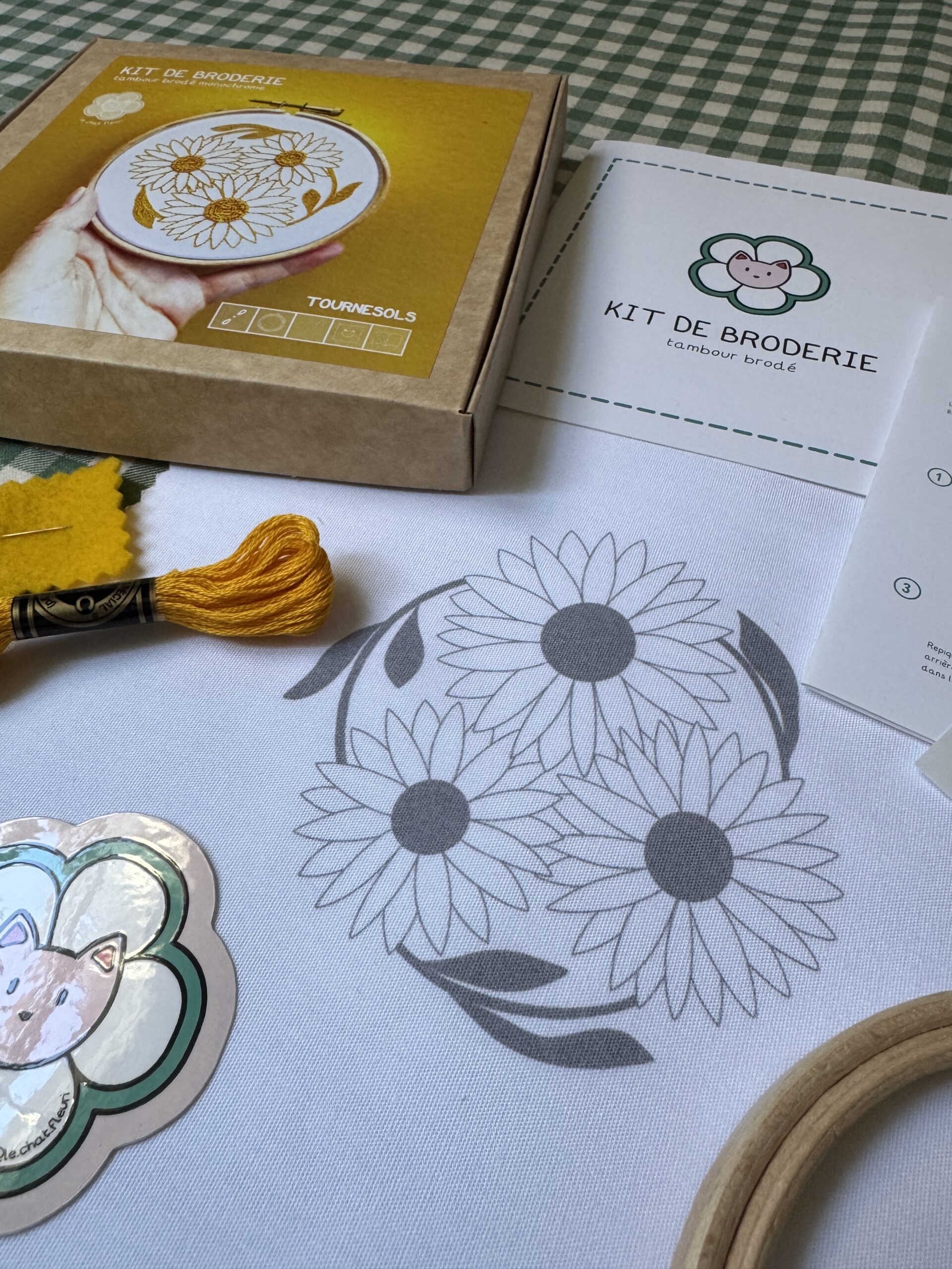 Kit de broderie débutant – Tournesols – Image 3