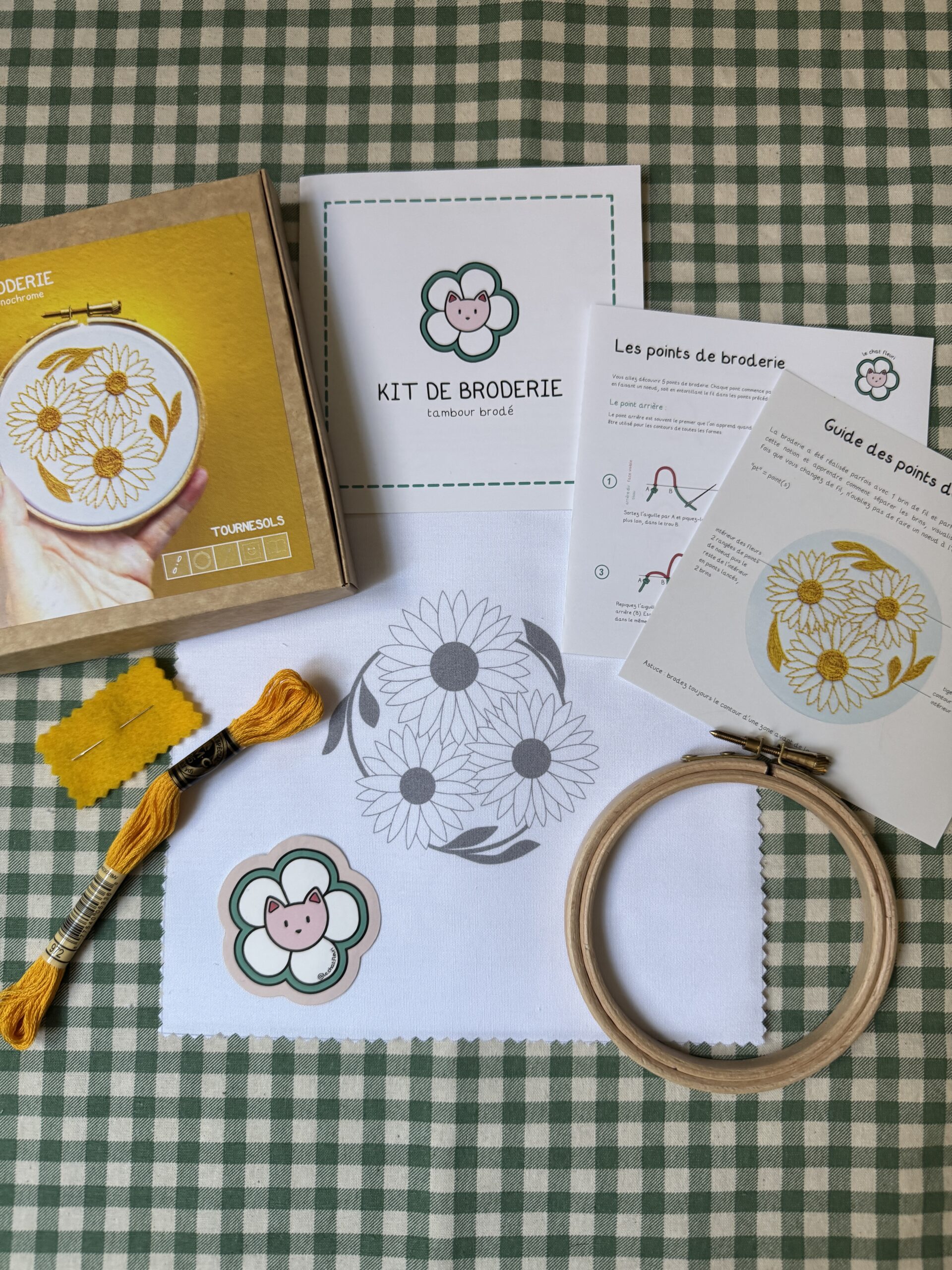 Kit de broderie débutant – Tournesols – Image 4