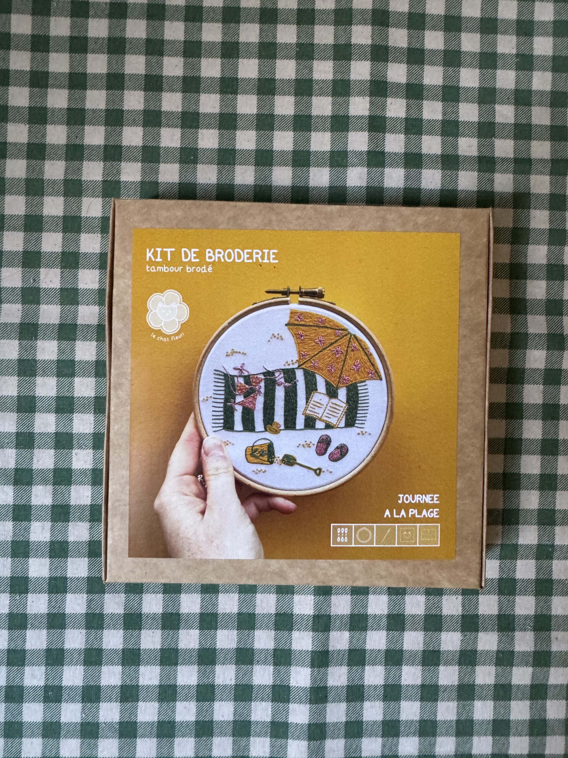 Kit de broderie débutant – Journée à la plage – Image 3